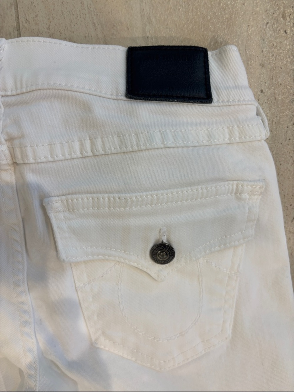 True Religion Casey Low Rise Super Skinny Jeans Women’s 26 White Stretch Denim - Picture 5 of 5